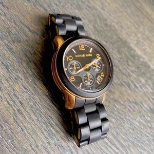Michael Kors Black Catwalk Chronograph Watch